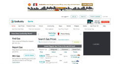 Desktop Screenshot of barriegasprices.com